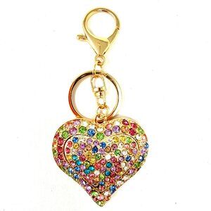 🆕💖NEW REALEASE Multi Colour Puffed Heart  Handbag Charm